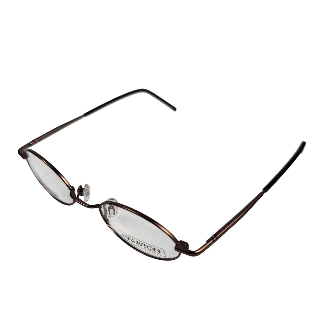 Halston HA125 Eyeglasses Oval Stainless Steel Spring Hinges Frames 44-19 135 New